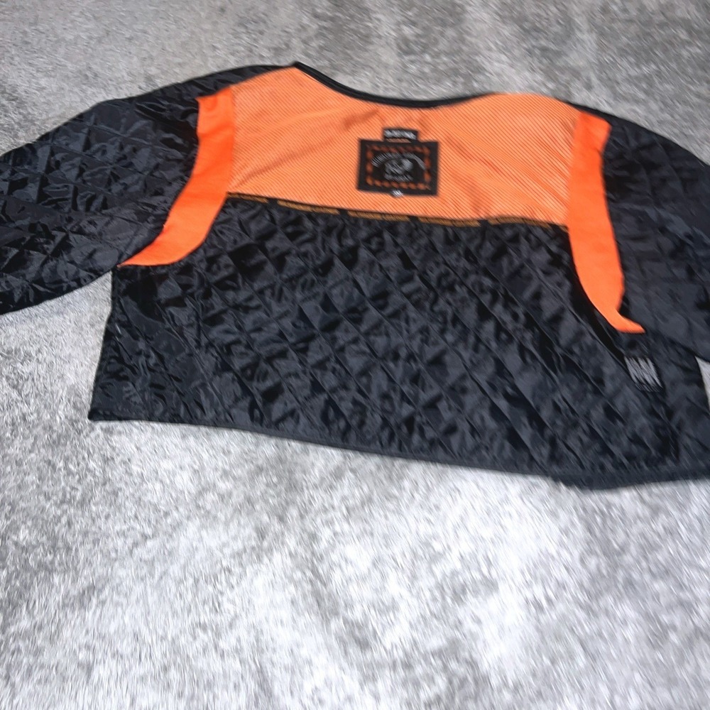 Milwaukee Leather Long Sleeve Zip Black orange Mens 3XL Zip-Out Liner ONLY - Picture 3 of 9